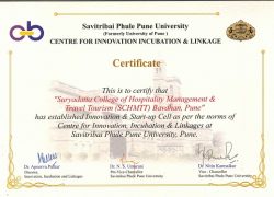 Certificate of Centre for Innovation Incubation & Linkage