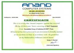 Certificate of E-Waste Management