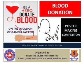 Blood Donation camp poster 2019