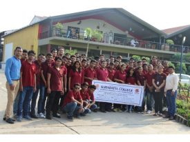 SCHMTT students and faculty at Sula Winery nashik