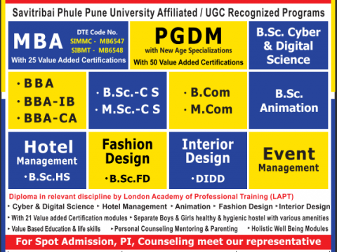 Schedule for Spot Admission & Counseling Meet