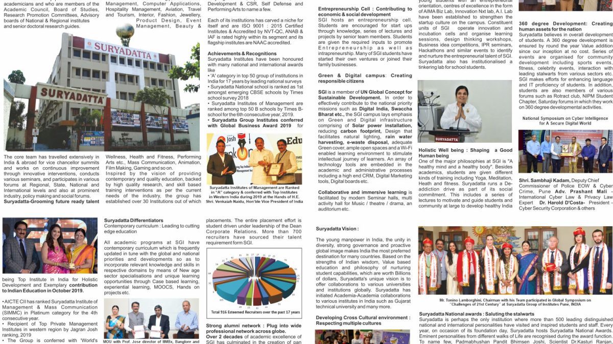 News Article of hotel management institute in Pune