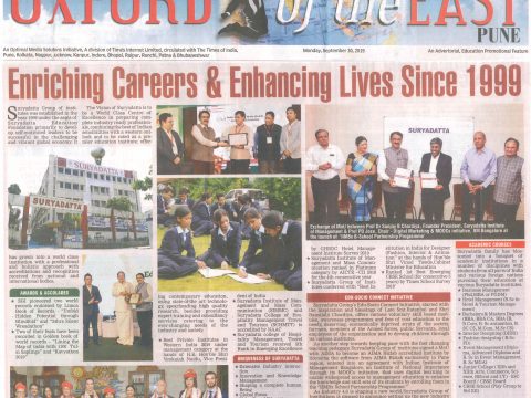 News Article of hotel management institute in Pune